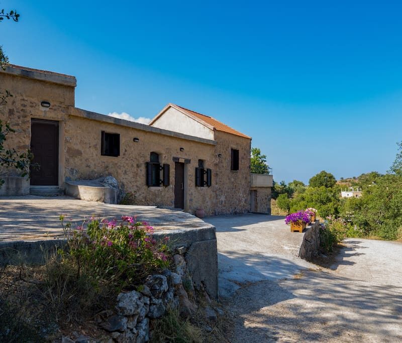 about cretan stone villa